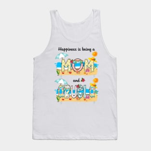 Happiness Is Being A Mom And Abuela Summer Beach Happy Mother's Day Tank Top